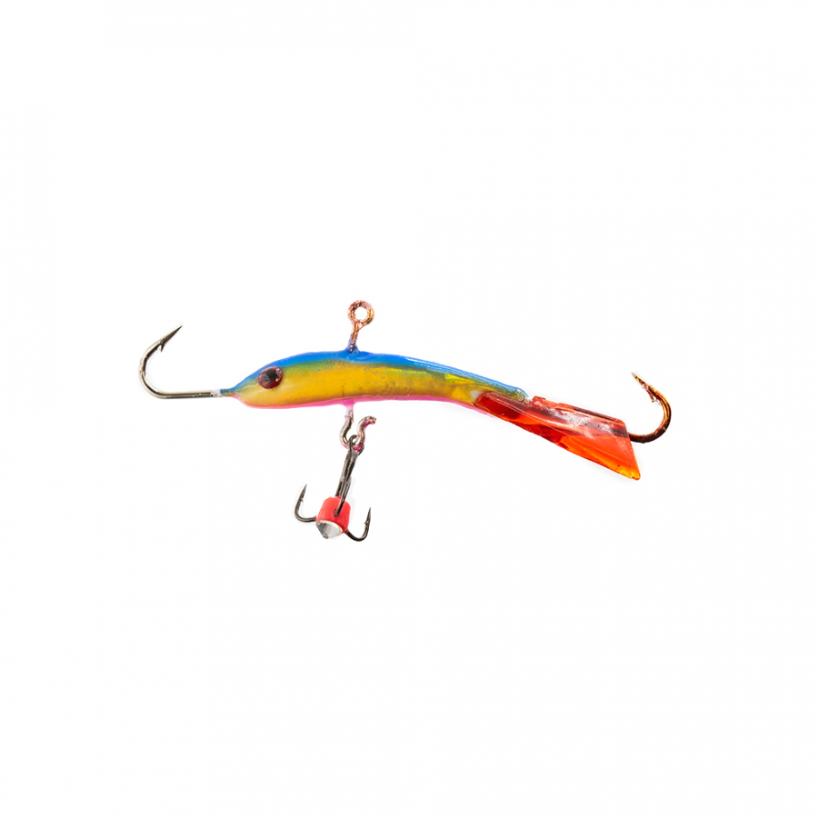 Балансир SAMURAI RAINBOW/Радуга HOLOGRAM (13 гр., 50мм, кр. Mustad, тр. со стразом, цвет G19, 1шт)