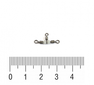 Вертлюг тройной с бусинками FIX 1027 №10*12 (10шт)