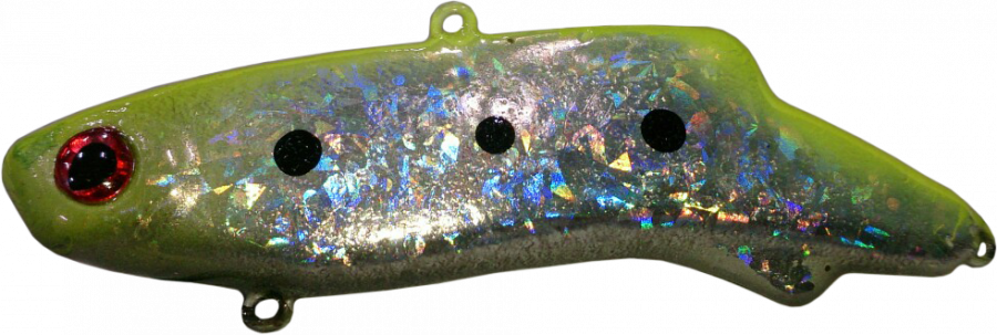 Виб SAMURAI WINTER VIBE SHINE HOLOGRAM (52 г, 72 мм, тройник со стразом, цвет №02, 1 шт)