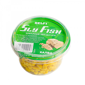 Заварные звездочки DELFI Sly Fish, аром. Халва цвет желтый 50г.