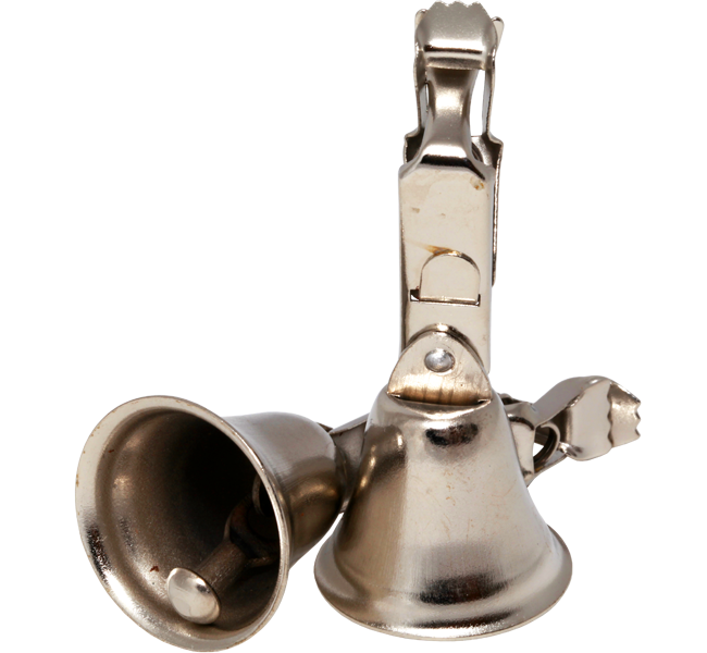 Колокольчик малый c зажимом L-007  (10шт)
