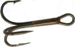 Крючок тройной 3551 №10 BR (50шт) Mustad