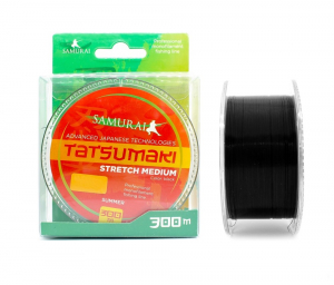 Леска монофильная Samurai Tatsumaki (300 м, черн., 0.30 мм, 7,36 кг)