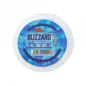 Леска монофильная зимняя EAST COAST Blizzard прозрачная, 0,14 мм, 1,85 кг, 50 м
