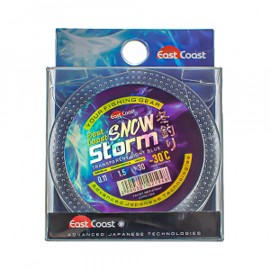 Леска монофильная зимняя EAST COAST Snow Storm св.голубая, 0,22 мм, 5,3 кг, 30 м