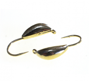 Мормышка вольф. банан TAKEDO Wolf Pro Banana ( d 4 мм, 1гр, крючок №14, цвет золото 10шт)
