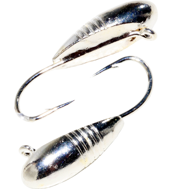 Мормышка вольф. Ладья (L) серебро  кр.Hayabusa (в уп.10шт)
