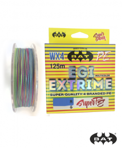 Плетеный шнур BAT PE EGI EXTRIME (цветной, 0,25 мм, 18,9 кг, 125 м, 10 шт)