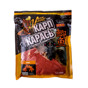 Прикормка BRICK Velvet (Карп+Карась) анис, Takedo 0,8кг (10 шт)