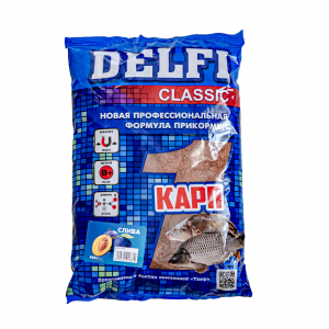 Прикормка DELFI Classic (карп; слива, 800 г)