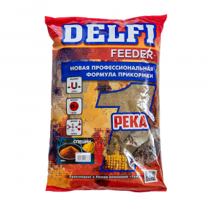Прикормка DELFI Feeder (река; специи, 800 г)