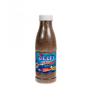 Прикормка зимняя DELFI ICE FISH Tornado (карась; ваниль + подсолнух, коричневая, 500 мл)