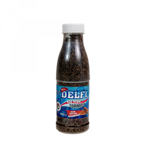 Прикормка зимняя DELFI ICE FISH Tornado (лещ + плотва; какао + корица, черная, 500 мл)