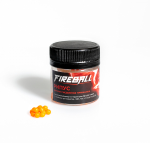 Приманка съедобная Takedo Fireball Рипус цвет оран. рыба 3 мм 70 шт