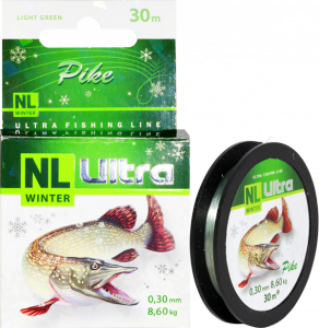 Леска NL Ultra Pike зим. (Щука) 30м 030 (уп. 8шт.)